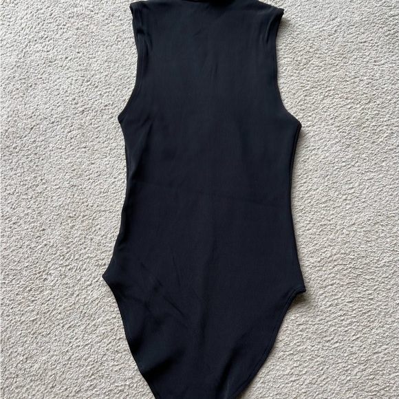 H&M TREND Black STRETCH BANDAGE BODYSUIT TOP  Tank Top Blouse Tee Sleeveless 6 - Picture 8 of 11
